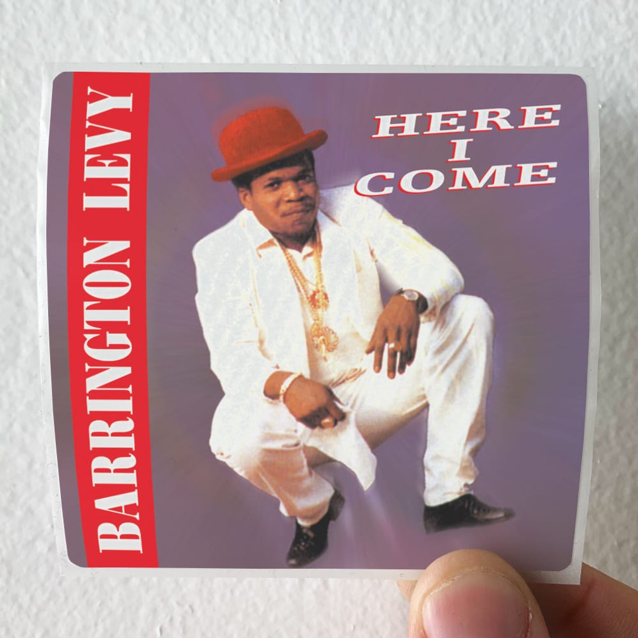 Barrington Levy Here I Come Album Cover Sticker