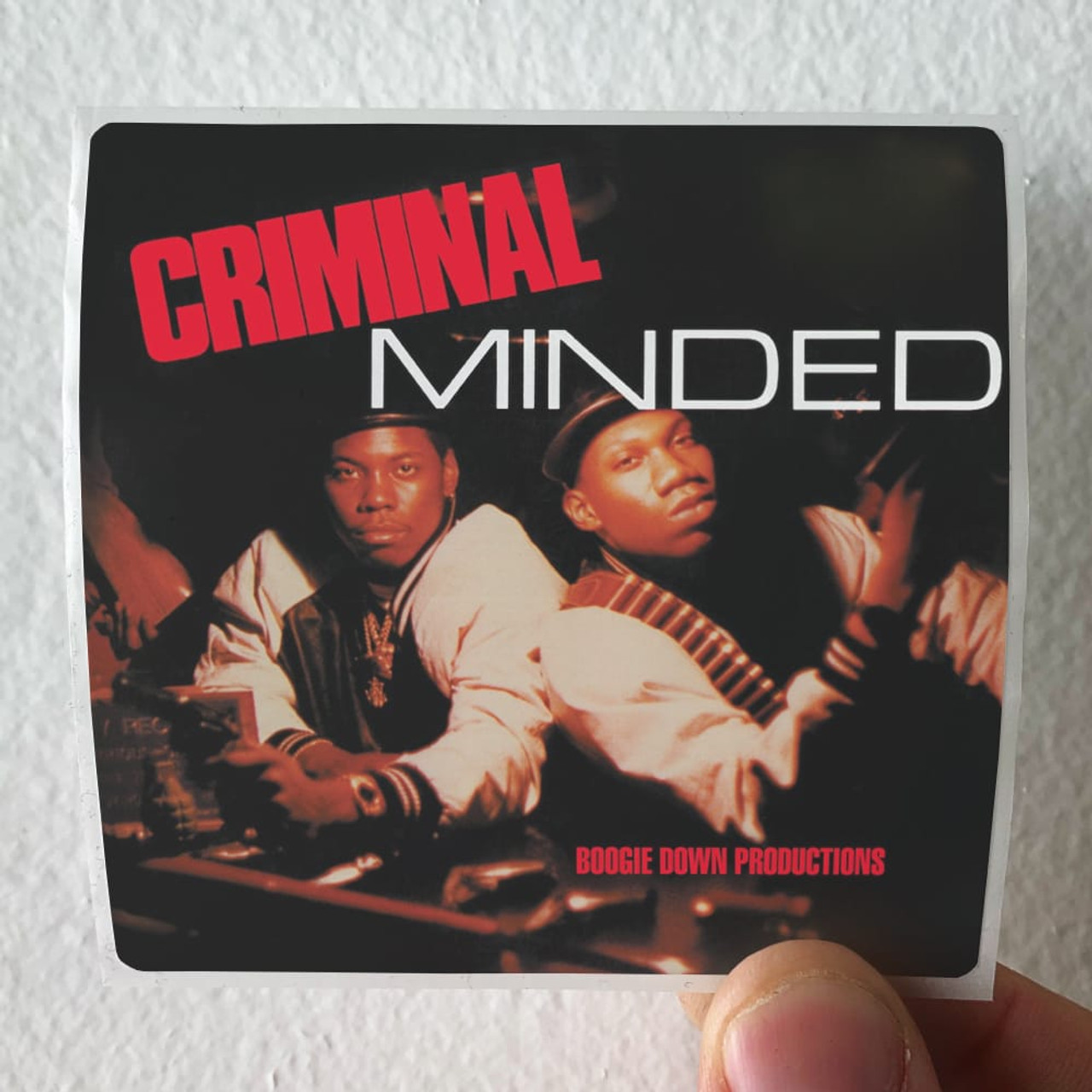 Boogie Down Productions Criminal Minded Album Cover Sticker