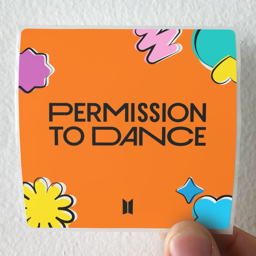 Bangtan Boys Permission To Dance Album Cover Sticker Bangtan Boys Permission To Dance Album Cover Sticker