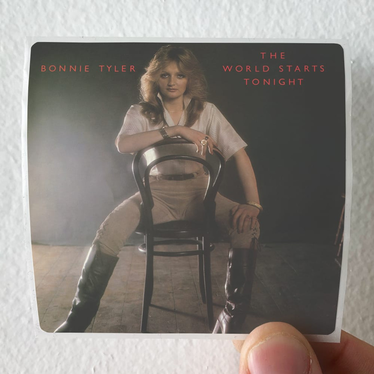 Bonnie Tyler The World Starts Tonight Album Cover Sticker