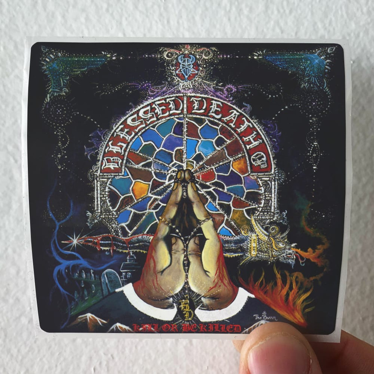 Blessed Death Kill Or Be Killed Album Cover Sticker