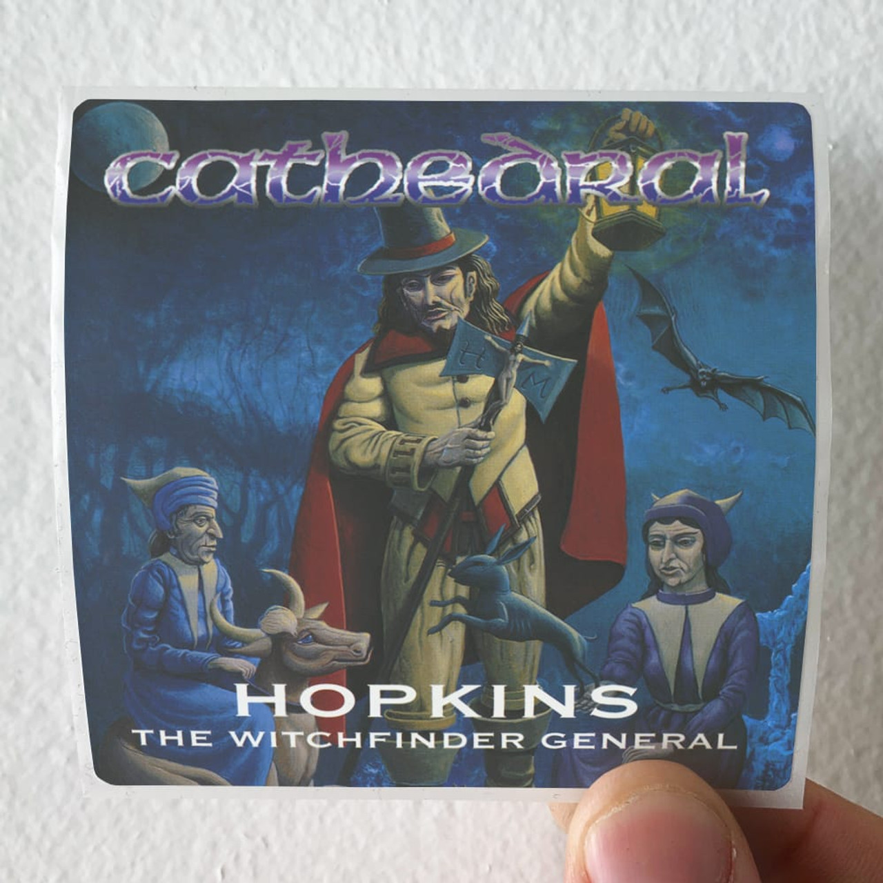 Cathedral Hopkins The Witchfinder General Album Cover Sticker