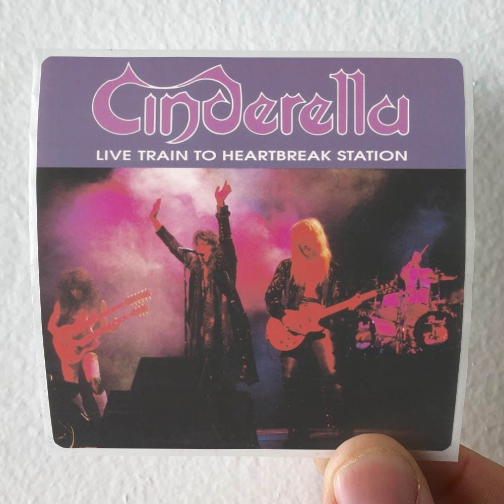 Cinderella Live Train To Heartbreak Station Album Cover Sticker