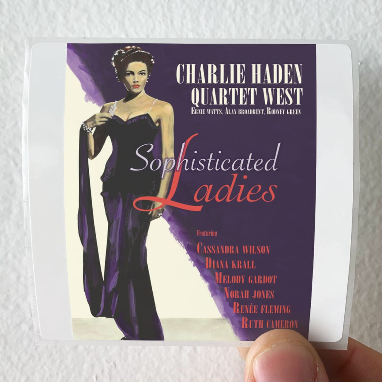 Charlie Haden Quartet West Sophisticated Ladies Album Cover Sticker