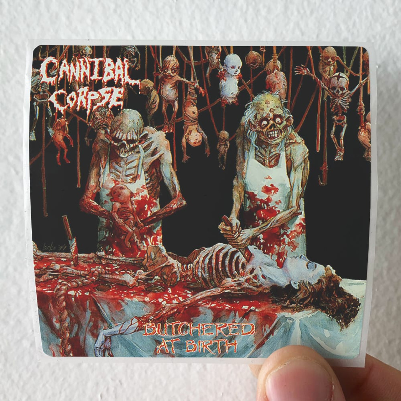 Cannibal Corpse Butchered At Birth Album Cover Sticker