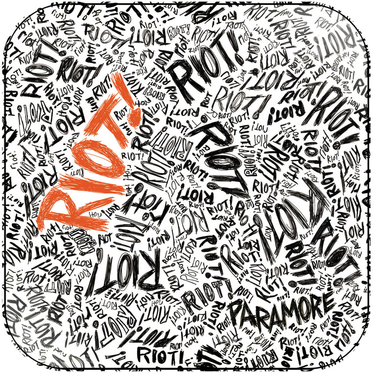 Paramore Riot-1 Album Cover Sticker Album Cover Sticker