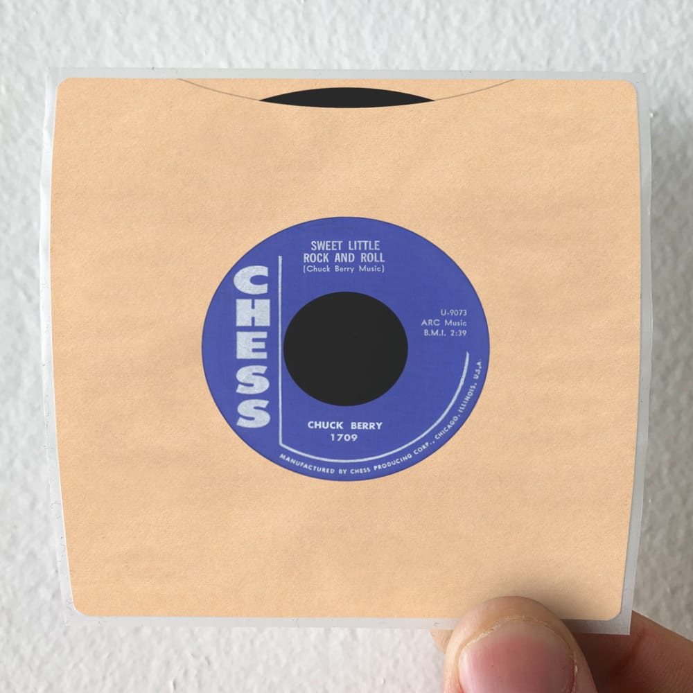 Chuck Berry Sweet Little Rock And Roller Album Cover Sticker