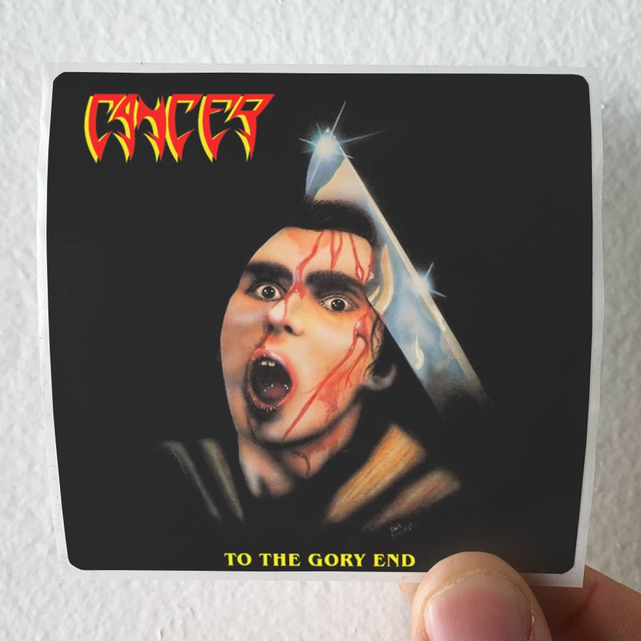 Cancer To The Gory End Album Cover Sticker