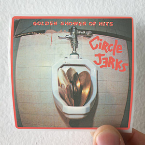 Circle-Jerks-Golden-Shower-Of-Hits-Album-Cover-Sticker Circle-Jerks-Golden-Shower-Of-Hits-Album-Cover-Sticker