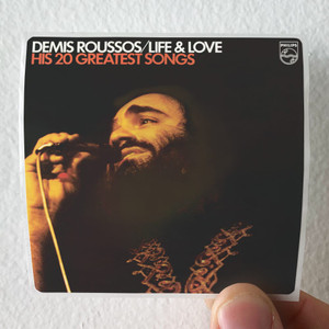 Demis-Roussos-Life-Love-His-20-Greatest-Hits-Album-Cover-Sticker