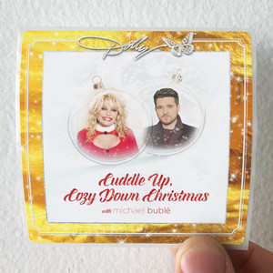 Dolly-Parton-Cuddle-Up-Cozy-Down-Christmas-Album-Cover-Sticker