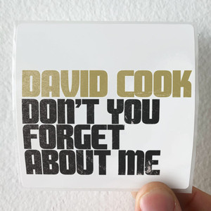David-Cook-Dont-You-Forget-About-Me-Album-Cover-Sticker David-Cook-Dont-You-Forget-About-Me-Album-Cover-Sticker