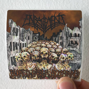 Enragement Burned Barren Bloodstained Album Cover Sticker