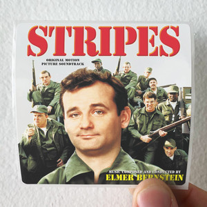 Elmer Bernstein Stripes Album Cover Sticker Elmer Bernstein Stripes Album Cover Sticker