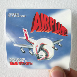 Elmer Bernstein Airplane Album Cover Sticker Elmer Bernstein Airplane Album Cover Sticker