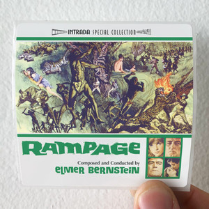 Elmer Bernstein Rampage Album Cover Sticker Elmer Bernstein Rampage Album Cover Sticker
