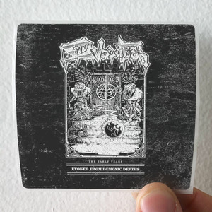 Evocation Evoked From Demonic Depths The Early Years Album Cover Sticker