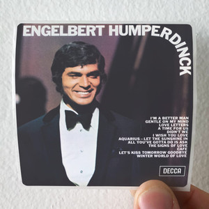 Engelbert Humperdinck Engelbert Humperdinck Album Cover Sticker Engelbert Humperdinck Engelbert Humperdinck Album Cover Sticker