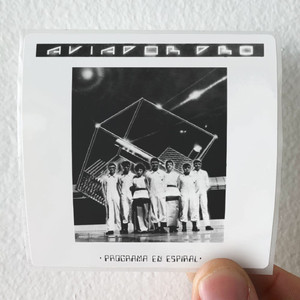 El Aviador Dro Programa En Espiral Album Cover Sticker