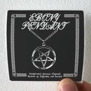 Ebony Pendant Sempiternal Passage Through Realms Of Suffering And Hatred Album Cover Sticker