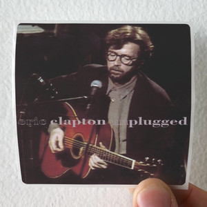 Eric Clapton Unplugged Album Cover Sticker Eric Clapton Unplugged Album Cover Sticker