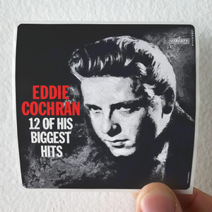 Eddie Cochran 12 Of His Biggest Hits Album Cover Sticker Eddie Cochran 12 Of His Biggest Hits Album Cover Sticker