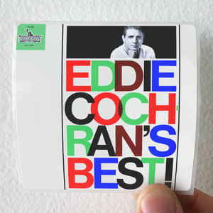 Eddie Cochran Eddie Cochrans Best Album Cover Sticker Eddie Cochran Eddie Cochrans Best Album Cover Sticker