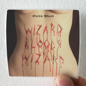 Electric Wizard Wizard Bloody Wizard Album Cover Sticker Electric Wizard Wizard Bloody Wizard Album Cover Sticker