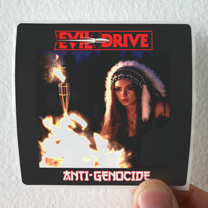 Evil Drive Anti Genocide Album Cover Sticker