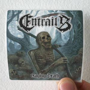 Entrails Raging Death Album Cover Sticker
