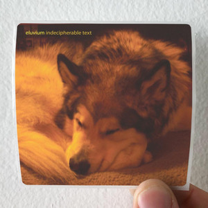 Eluvium Indecipherable Text Album Cover Sticker