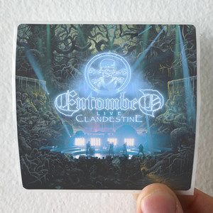 Entombed Clandestine Live Album Cover Sticker Entombed Clandestine Live Album Cover Sticker