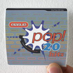 Erasure Pop The First 20 Hits Album Cover Sticker Erasure Pop The First 20 Hits Album Cover Sticker