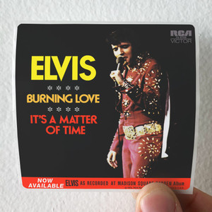 Elvis Presley Burning Love Album Cover Sticker Elvis Presley Burning Love Album Cover Sticker