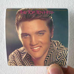 Elvis Presley The Top Ten Hits Album Cover Sticker Elvis Presley The Top Ten Hits Album Cover Sticker