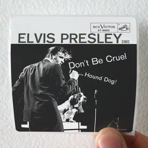 Elvis Presley Dont Be Cruel Hound Dog Album Cover Sticker Elvis Presley Dont Be Cruel Hound Dog Album Cover Sticker