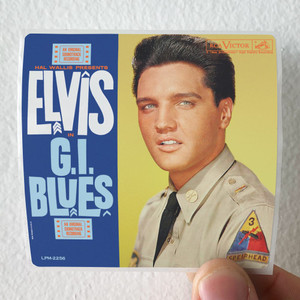 Elvis Presley Gi Blues Album Cover Sticker Elvis Presley Gi Blues Album Cover Sticker