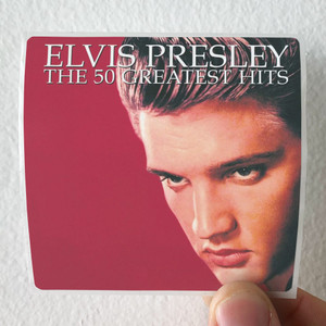 Elvis Presley The 50 Greatest Hits Album Cover Sticker
