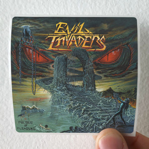 Evil Invaders Pulses Of Pleasure Album Cover Sticker Evil Invaders Pulses Of Pleasure Album Cover Sticker