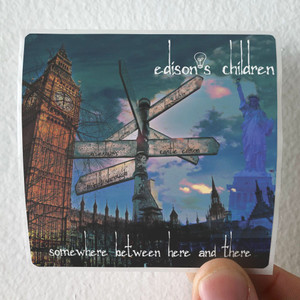 Edisons Children Somewhere Between Here And There Album Cover Sticker