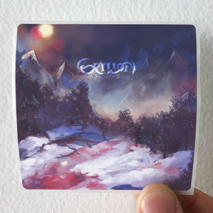 Exilion Red Stained Snow Album Cover Sticker