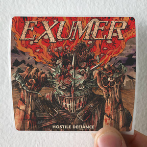 Exumer Hostile Defiance Album Cover Sticker