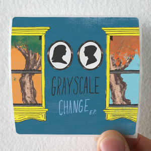Grayscale Change Album Cover Sticker
