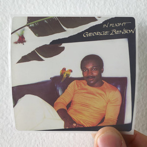 George Benson In Flight Album Cover Sticker George Benson In Flight Album Cover Sticker