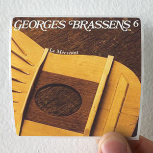 Georges Brassens Volume 6 Le Mcrant Album Cover Sticker