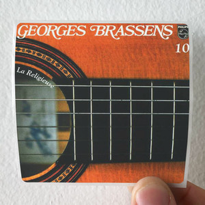 Georges Brassens Volume 10 La Religieuse Album Cover Sticker Georges Brassens Volume 10 La Religieuse Album Cover Sticker