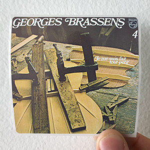 Georges Brassens Volume 4 Je Me Suis Fait Tout Petit Album Cover Sticker Georges Brassens Volume 4 Je Me Suis Fait Tout Petit Album Cover Sticker