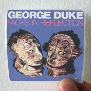 George Duke Faces In Reflection Album Cover Sticker