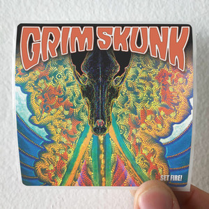 GrimSkunk Set Fire Album Cover Sticker