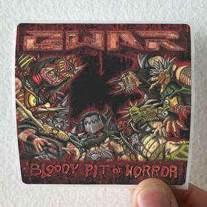 GWAR Bloody Pit Of Horror Album Cover Sticker GWAR Bloody Pit Of Horror Album Cover Sticker